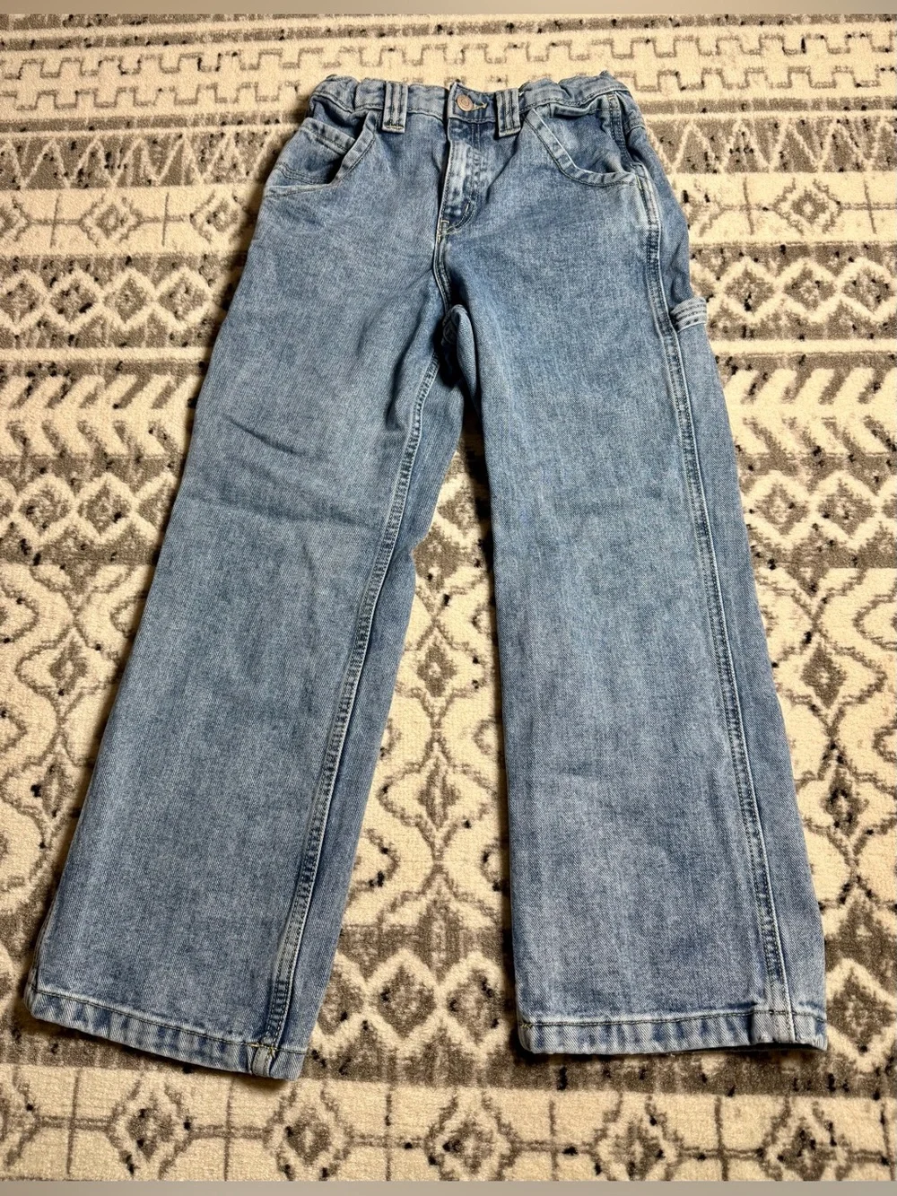 Old Navy Vintage 90s Baggy Carpenter Denim Jeans Boys Painters Pants Size 10